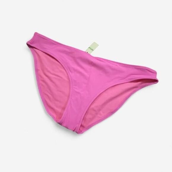 Aerie Bikini Bottom Womens XL Pink High Leg Swim Brief NWT Beachwear Y2K - Picture 5 of 6